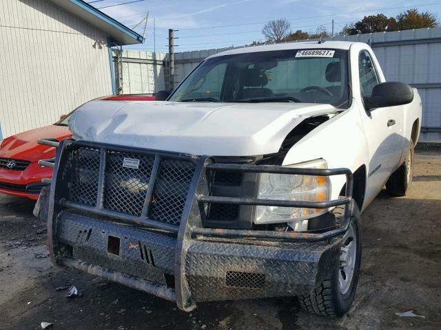 1GCEK14C37Z653597 - 2007 CHEVROLET SILVERADO WHITE photo 2