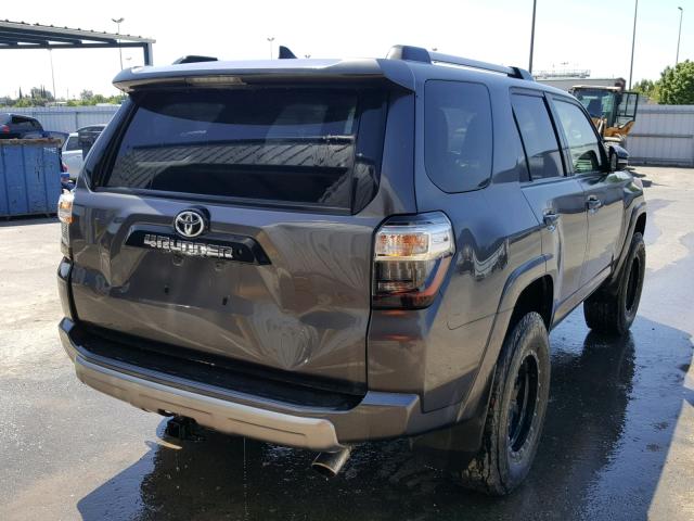 JTEBU5JR3G5325533 - 2016 TOYOTA 4RUNNER SR GRAY photo 4