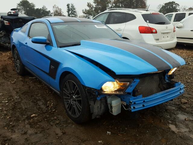 1ZVBP8CH2A5109498 - 2010 FORD MUSTANG GT BLUE photo 1