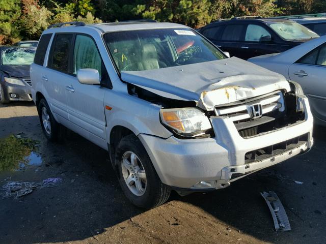 5FNYF28666B009026 - 2006 HONDA PILOT EX SILVER photo 1