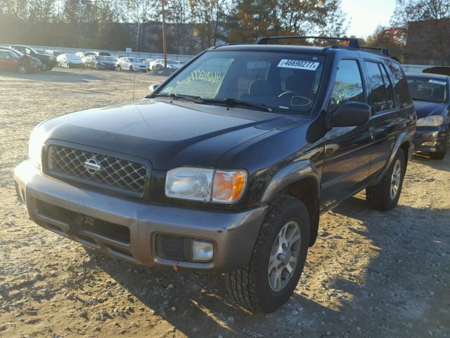 JN8DR07Y51W511662 - 2001 NISSAN PATHFINDER BLACK photo 2