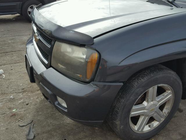 1GNDT13S672306380 - 2007 CHEVROLET TRAILBLAZE GRAY photo 10