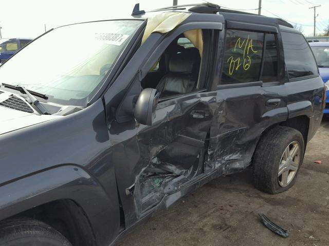 1GNDT13S672306380 - 2007 CHEVROLET TRAILBLAZE GRAY photo 9