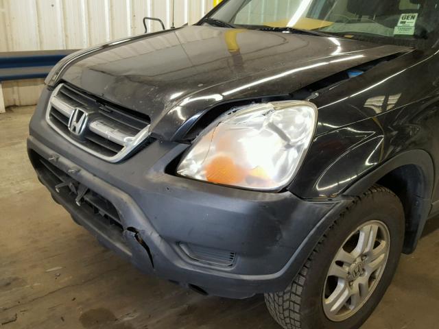 JHLRD78812C058850 - 2002 HONDA CR-V EX BLACK photo 9