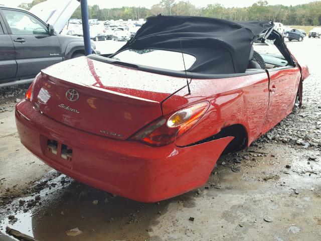 4T1FA38P86U099867 - 2006 TOYOTA CAMRY SOLA RED photo 4