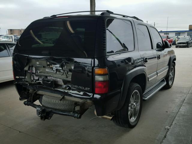 1GNEC13T35R274506 - 2005 CHEVROLET TAHOE BLACK photo 4