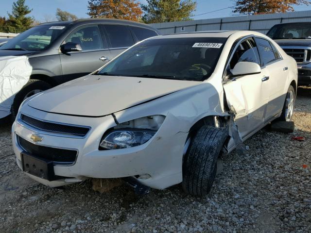 1G1ZC5E01CF330728 - 2012 CHEVROLET MALIBU 1LT WHITE photo 2