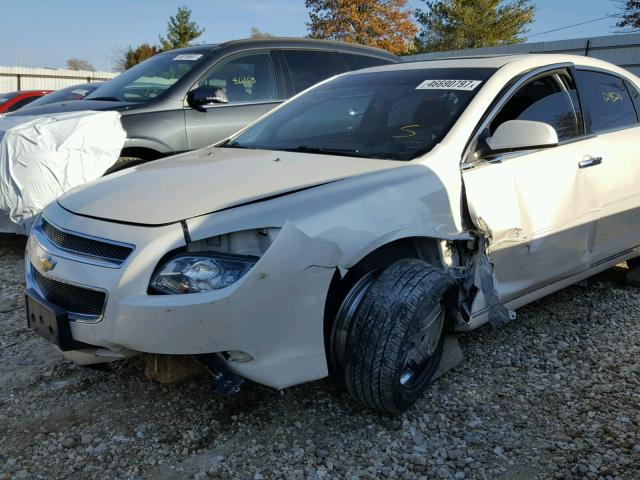 1G1ZC5E01CF330728 - 2012 CHEVROLET MALIBU 1LT WHITE photo 9