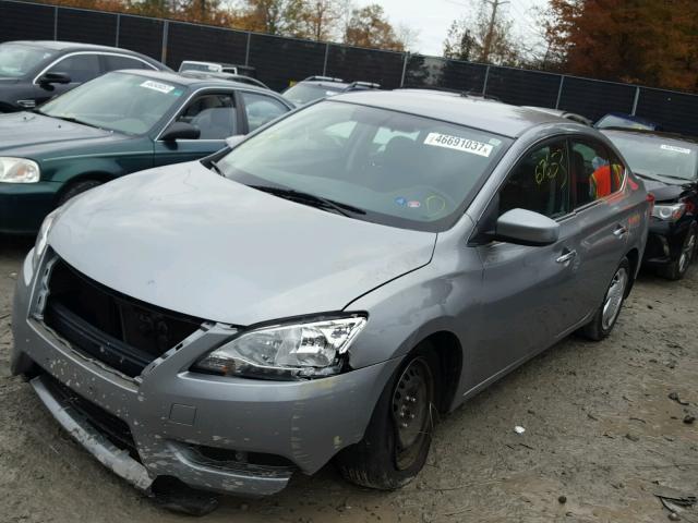 3N1AB7AP9EY238660 - 2014 NISSAN SENTRA S WHITE photo 2