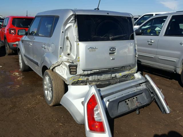 KNDJT2A64D7762061 - 2013 KIA SOUL + SILVER photo 3