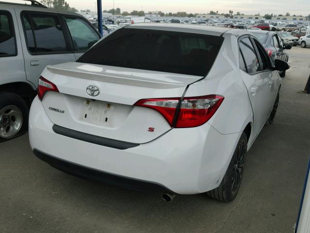 2T1BURHEXFC267551 - 2015 TOYOTA COROLLA L WHITE photo 4