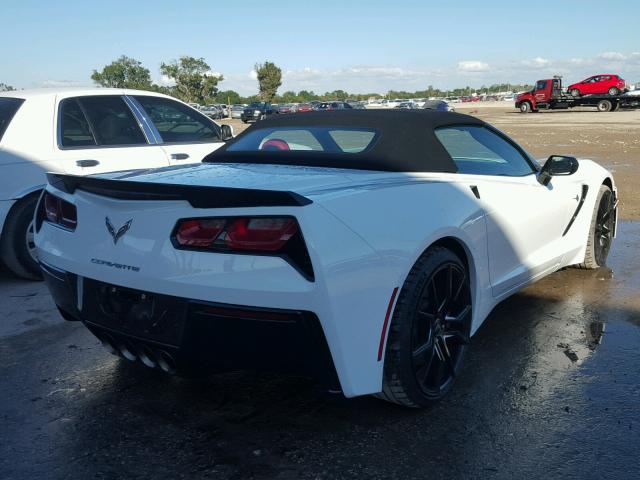 1G1YM3D76E5118959 - 2014 CHEVROLET CORVETTE S WHITE photo 4