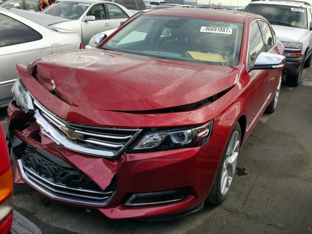 2G1155S36E9184232 - 2014 CHEVROLET IMPALA LTZ RED photo 2