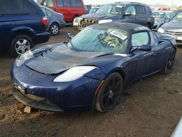 5YJRE1A32A1000556 - 2010 TESLA ROADSTER BLUE photo 2