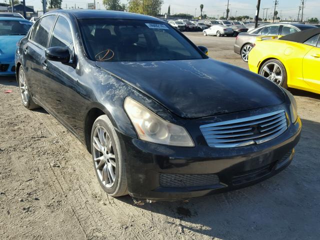 JNKBV61E07M727194 - 2007 INFINITI G35 BLACK photo 1