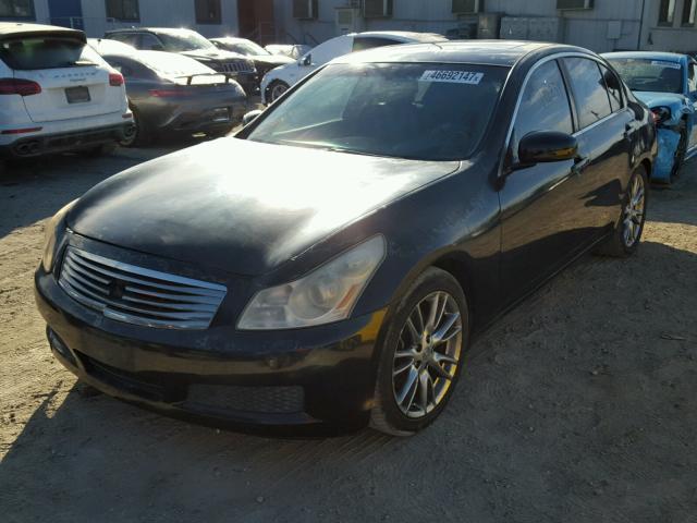 JNKBV61E07M727194 - 2007 INFINITI G35 BLACK photo 2