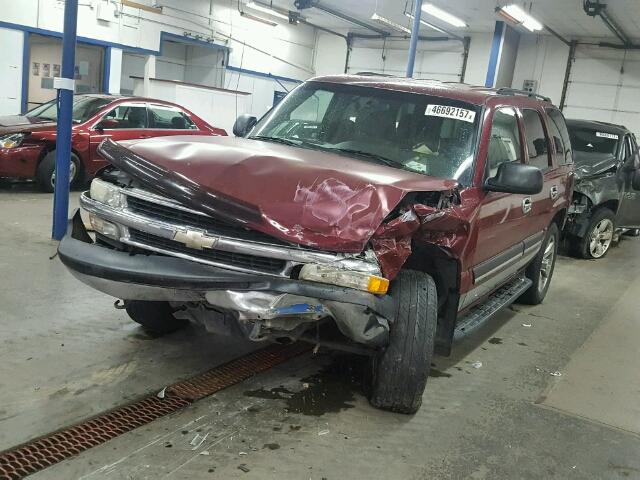 1GNEK13Z74J279812 - 2004 CHEVROLET TAHOE K150 MAROON photo 2