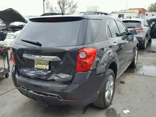 1GNALBEK5EZ123899 - 2014 CHEVROLET EQUINOX LT CHARCOAL photo 4