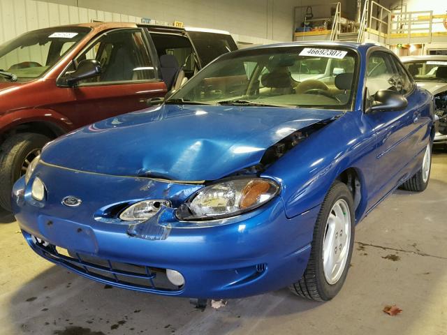 3FAKP1130XR188246 - 1999 FORD ESCORT ZX2 BLUE photo 2