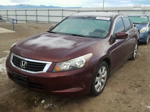 JHMCP26848C044559 - 2008 HONDA ACCORD EXL MAROON photo 2