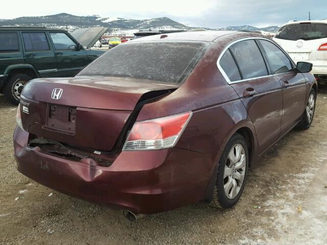 JHMCP26848C044559 - 2008 HONDA ACCORD EXL MAROON photo 4