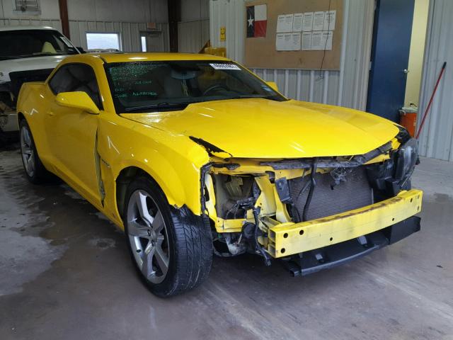 2G1FC1EV7A9126075 - 2010 CHEVROLET CAMARO LT YELLOW photo 1