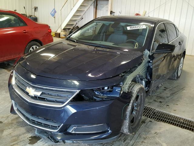 1G11Z5SL1FU141376 - 2015 CHEVROLET IMPALA LS BLUE photo 2