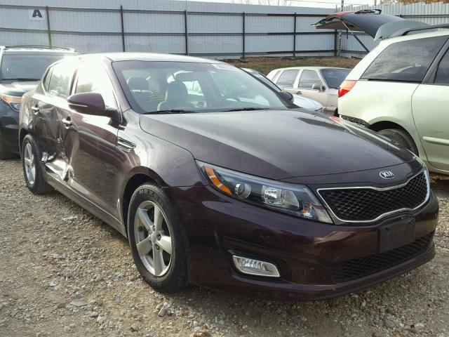 5XXGM4A72FG471211 - 2015 KIA OPTIMA LX PURPLE photo 1