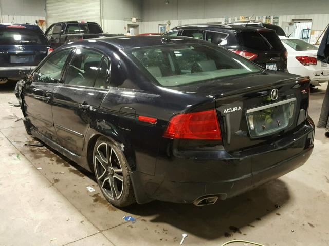 19UUA66215A004233 - 2005 ACURA TL BLACK photo 3