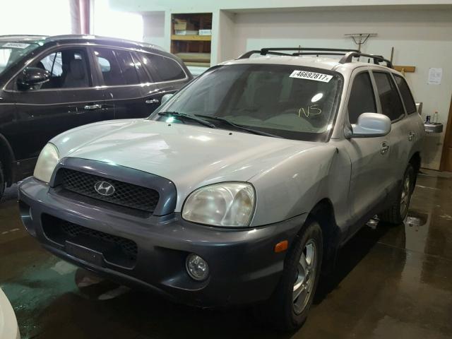 KM8SC73D82U269815 - 2002 HYUNDAI SANTA FE G SILVER photo 2