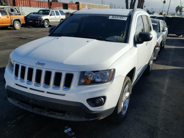 1C4NJCBA2FD104789 - 2015 JEEP COMPASS SP WHITE photo 2