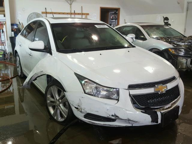 1G1PH5S98B7113925 - 2011 CHEVROLET CRUZE LTZ WHITE photo 1