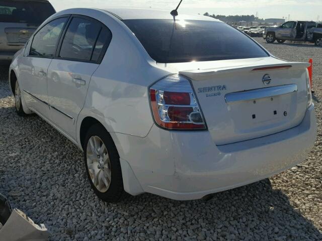 3N1AB6AP5BL618999 - 2011 NISSAN SENTRA 2.0 WHITE photo 3