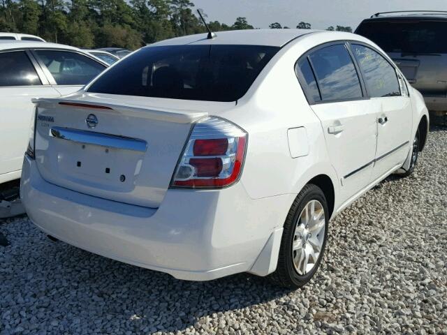 3N1AB6AP5BL618999 - 2011 NISSAN SENTRA 2.0 WHITE photo 4