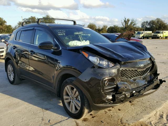 KNDPMCAC7H7183803 - 2017 KIA SPORTAGE L BLACK photo 1