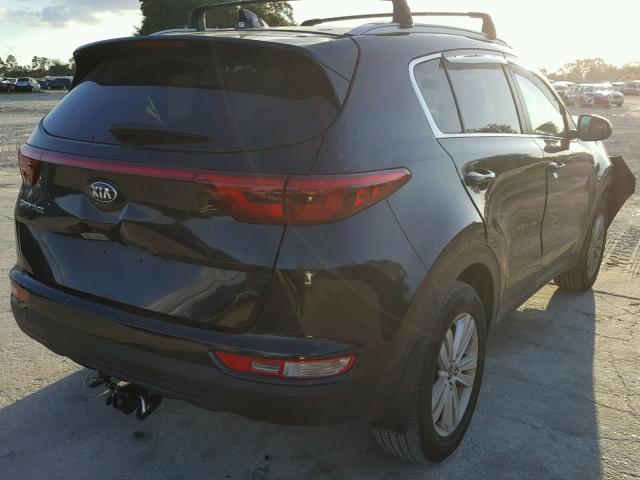 KNDPMCAC7H7183803 - 2017 KIA SPORTAGE L BLACK photo 4