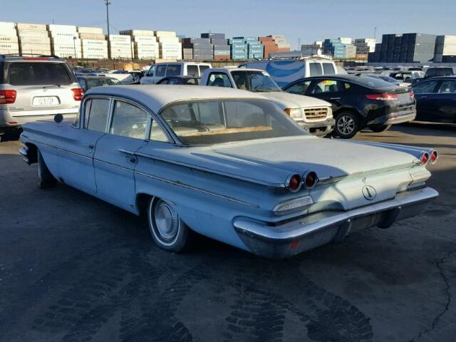 160S6657 - 1960 PONTIAC CATALINA BLUE photo 3