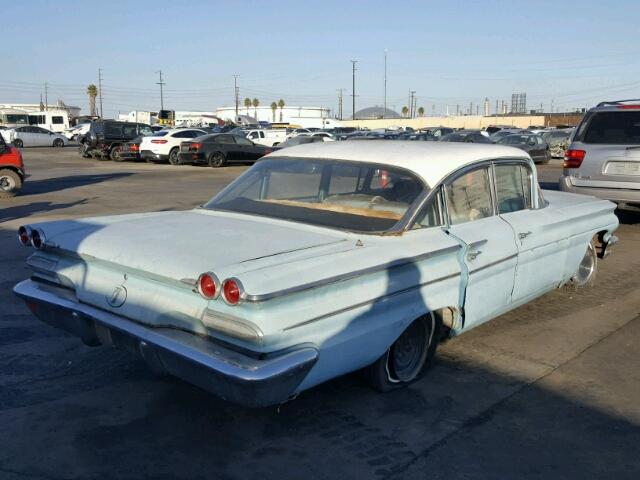 160S6657 - 1960 PONTIAC CATALINA BLUE photo 4