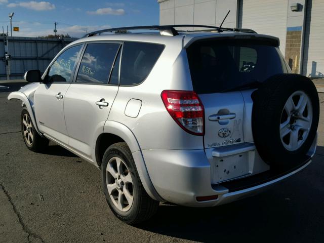 2T3BF31V19W006708 - 2009 TOYOTA RAV4 LIMIT SILVER photo 3