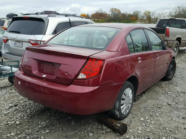 1G8AJ52F24Z162286 - 2004 SATURN ION LEVEL MAROON photo 4