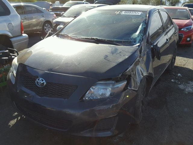 1NXBU40E69Z068921 - 2009 TOYOTA COROLLA BA BLACK photo 2