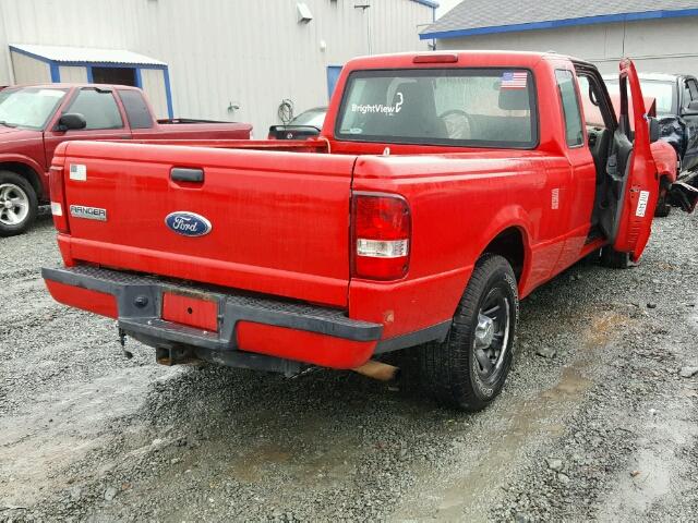 1FTKR1ED9BPA21682 - 2011 FORD RANGER SUP RED photo 4