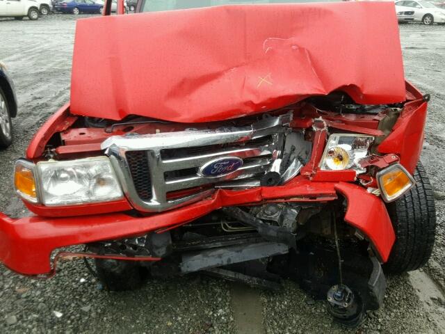 1FTKR1ED9BPA21682 - 2011 FORD RANGER SUP RED photo 7