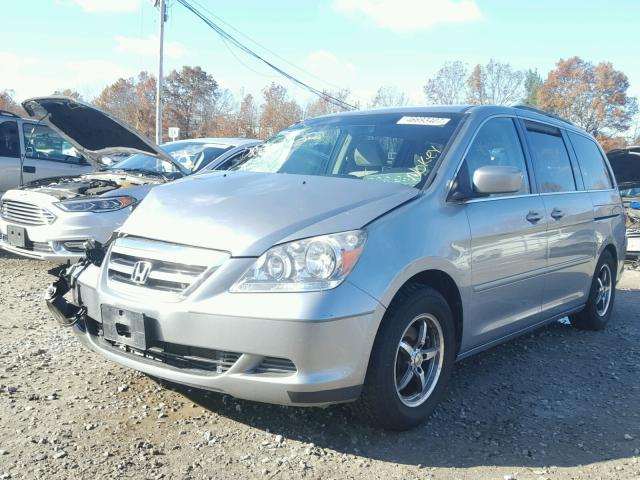 5FNRL38417B068276 - 2007 HONDA ODYSSEY EX TURQUOISE photo 2