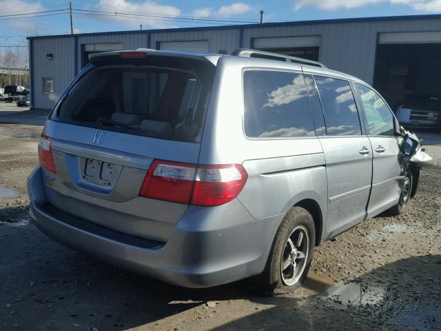 5FNRL38417B068276 - 2007 HONDA ODYSSEY EX TURQUOISE photo 4