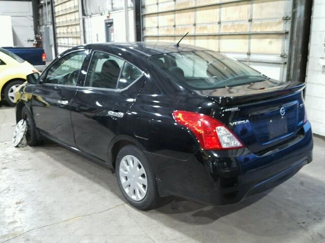 3N1CN7AP3FL905530 - 2015 NISSAN VERSA S BLACK photo 3