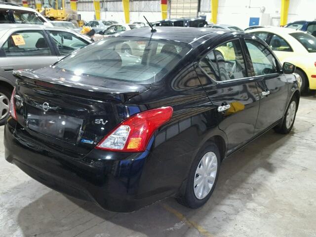 3N1CN7AP3FL905530 - 2015 NISSAN VERSA S BLACK photo 4