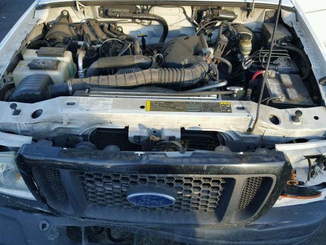 1FTYR10U15PA84278 - 2005 FORD RANGER WHITE photo 7