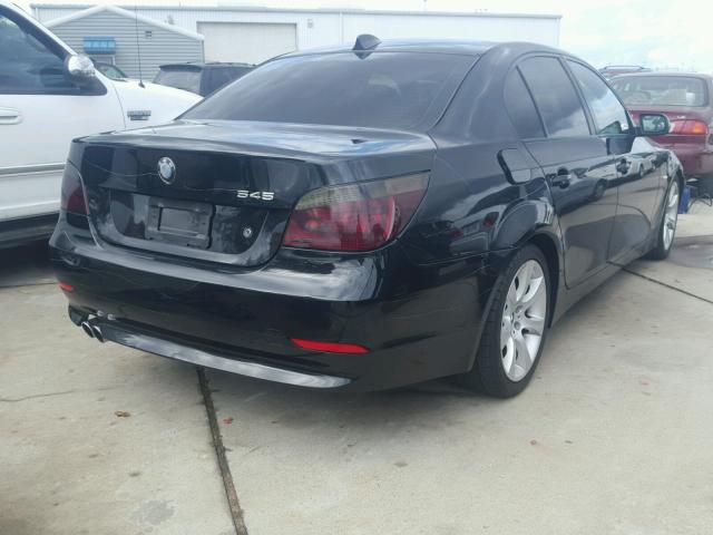 WBANB33594B110805 - 2004 BMW 545 I BLACK photo 4