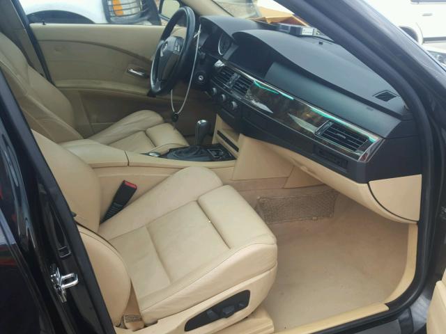 WBANB33594B110805 - 2004 BMW 545 I BLACK photo 5
